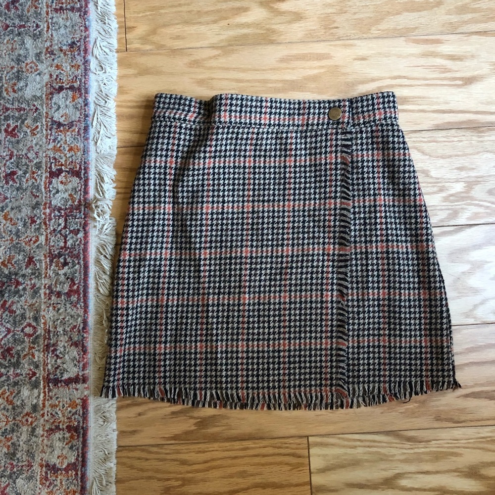 Urban outfitters tweed wrap skirt